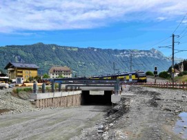 Umfahrung Wilderswil Unterquerung der BOB-Bahnlinie