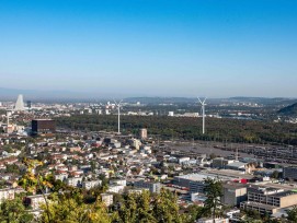 Visualisierung Windturbinen in Muttenz