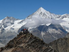 Wanderer im Hochgebirge