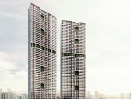 Wolkenkratzer "Avenue South Residences" in Singapur