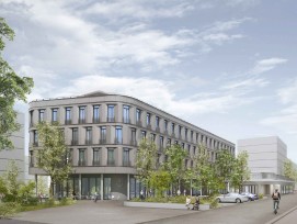 Visualisierung Zentrumsgebäude an der Lorzenparkstrasse in Cham