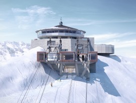 Visualisierung neue Station auf dem Schilthorn