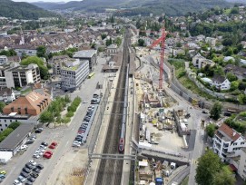 Liestal Vierspurausbau Bahnhof SBB