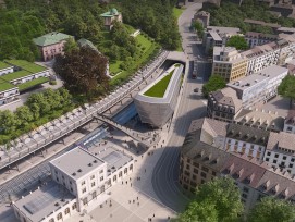 Visualisierung Neubau von Santiago Calatrava Stadelhofen