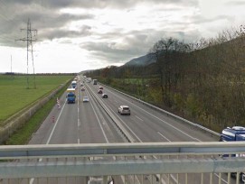 Autobahn A1 bei Niederbuchsiten in Solothurn