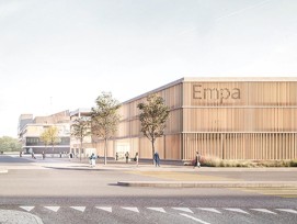 Visualisierung neues Parkhaus der Empa