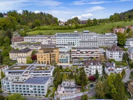 Luftaufnahme Hirslanden Klinik St. Anna in Luzern