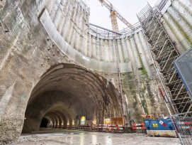 Baustelle Unterführung Mitte Bahnhof Bern