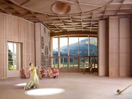 Visualisierung Innenraum Klanghaus Toggenburg