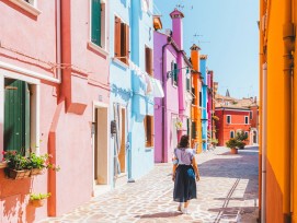 Gasse in Burano