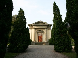 Krematorium auf dem Friedhof Sihlfeld