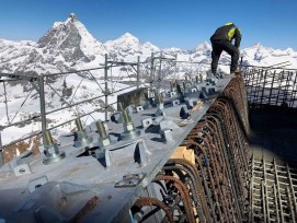 Baustelle beim Kleinmatterhorn