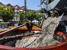 Baustelle Tramdepot Burgernziel in Bern