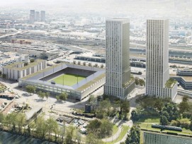 Visualisierung Projekt Ensemble Hardturmstadion Zürich