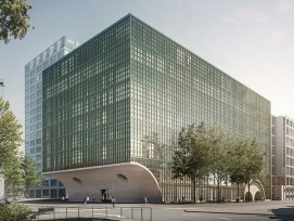 Visualisierung Neubau für Departement Biomedizin der Uni Basel