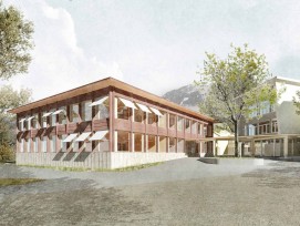 Visualisierung Neubau Primarschulhaus in Kerns OW