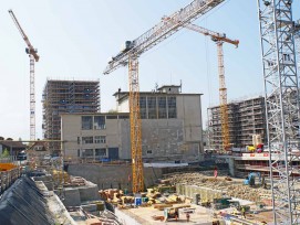 Baustelle auf Papieri-Areal in Cham