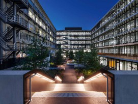 Laborneubau UZI 5 Universität Zürich bei Nacht