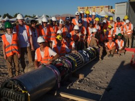 Team Swissloop Tunneling mit Tunnelbaumaschine Groundhog Alpha