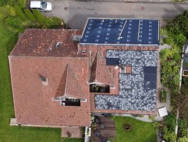 Hagelschäden Photovoltaikanlage und Dach in Luzern