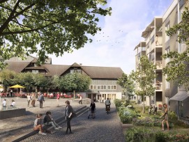 Visualisierung Generationenprojekt Buchrain Dorf Gemeindehaus