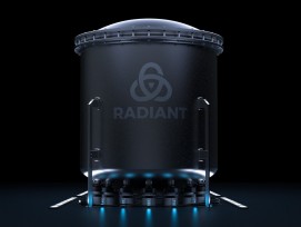 Visualisierung portabler Mikro-Reaktor von Radiant Nuclear