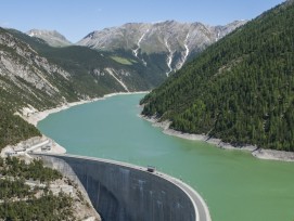 Staumauer Punt da Gall am Lago di Livigno