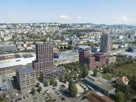 Visualisierung Projekt Central Malley bei Lausanne