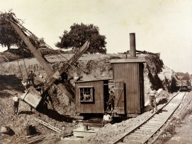 Bau der Bodensee-Toggenburgbahn 1908