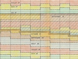 Phasenplan für Betongüsse für die Grande Dixence