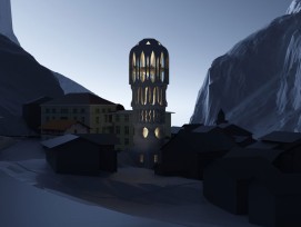 Visualisierung Weisser Turm Mulegns