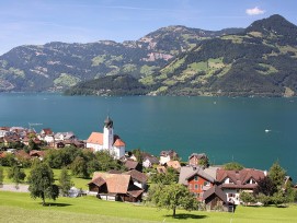 Blick auf die Gemeinde Beckenried