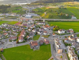 Dorfkern Wangen SZ im Sommer 2018