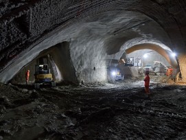 Kavernenausbruch Baustelle Laupenstrasse RBS