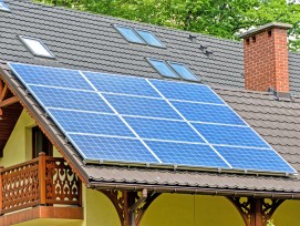 Solarpanel auf Haudach