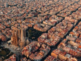 Eixample mit der Sagrada Familia