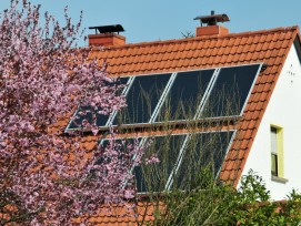 Solaranlage auf Hausdach