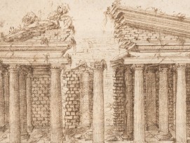 Ruine römischer Tempel Giuliano da Sangallo