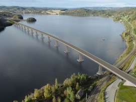 Visualisierung Tangenvika-Eisenbahnbrücke in Norwegen