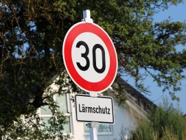 Schild Tempo 30 Lärmschutz