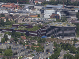 Blick über das Albisgüetli auf Uetlihof in Zürich