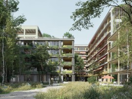 Visualisierung Gewerbebau Kandalama Volta Basel