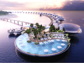 Visualisierung Resort Sheybarah-Insel