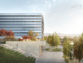 Visualisierung Schulanlage Zürich Leimbach Siegerprojekt Sonnenkleid