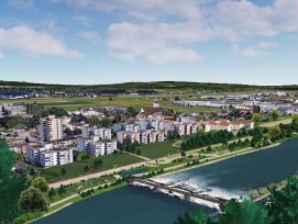 Visualisierung Hochwasserschutz Reuss Luzern Emmen