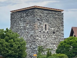 Mittelalterliche Turmruine Richensee Kanton Luzern