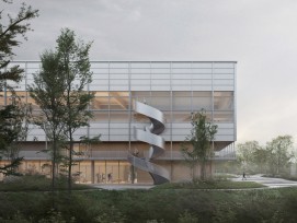 Visualisierung Siegerprojekt Neubau Sportzentrum Zürich-Witikon