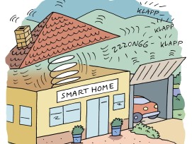 Cartoon Smart Home Handy App Kai Felmy