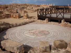 Mosaik in Unesco-Welterbestätte Nea Paphos in Zypern