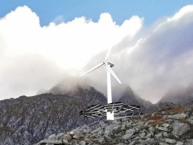 Visualisierung geplante Wind-Solar-Anlage in Medel